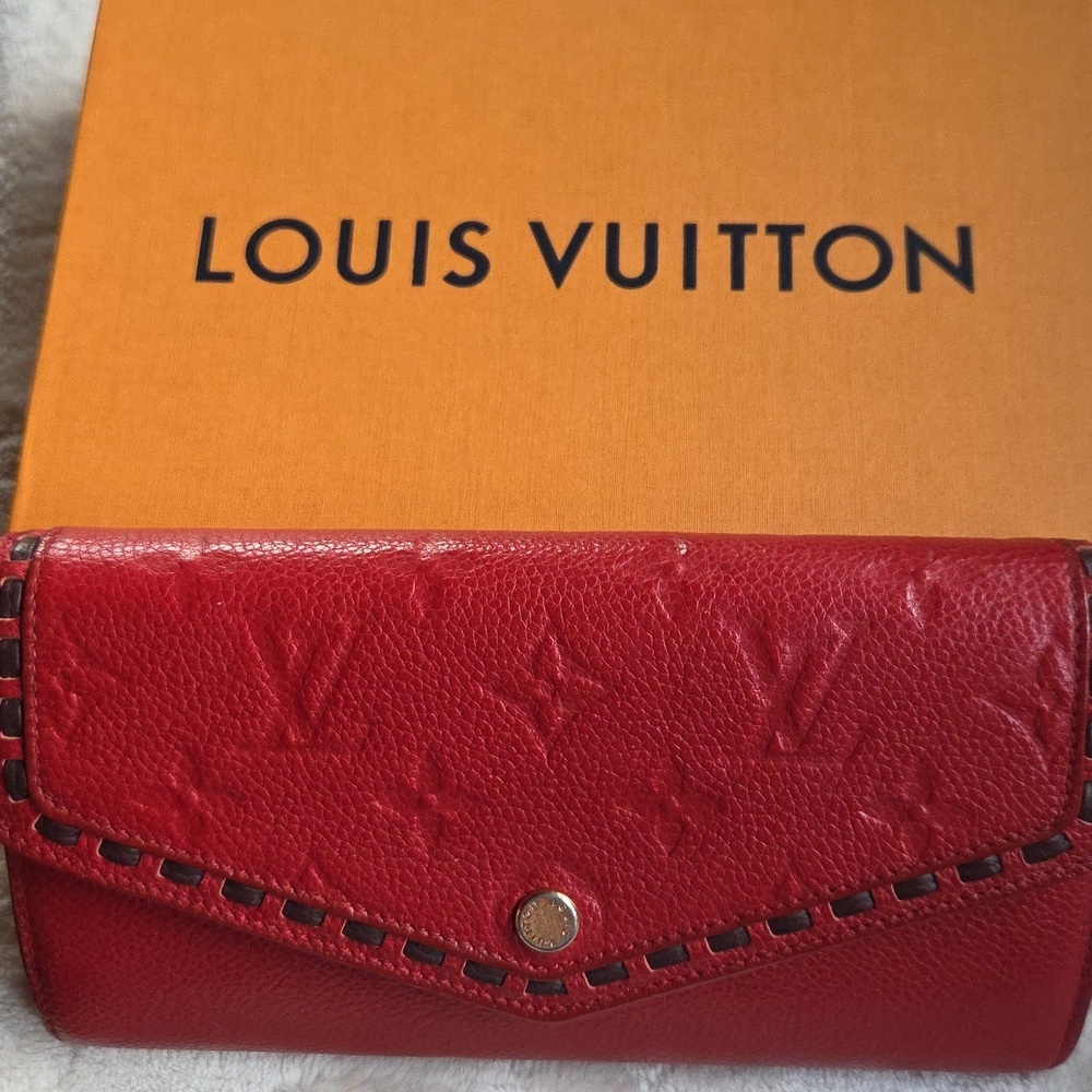 Louis‎ Vuitton Empreinte Red Leather Wallet - Picture 3 of 8
